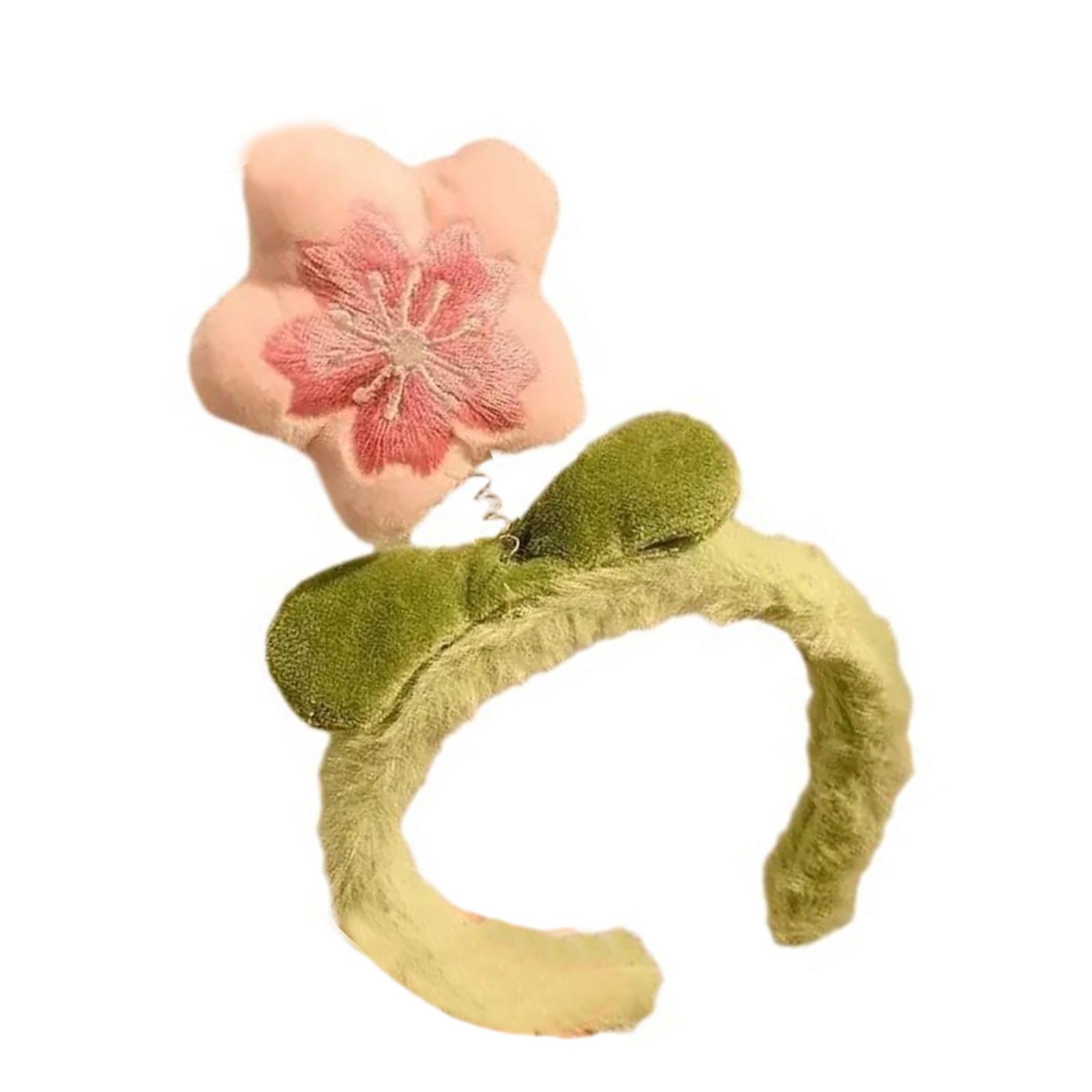 

Цветочные повязки на голову Праздничные реквизиты для фотобудки Плюшевые цветочные повязки на голову Вечерний головной убор Забавные повязки на голову для музыкальных фестивалей