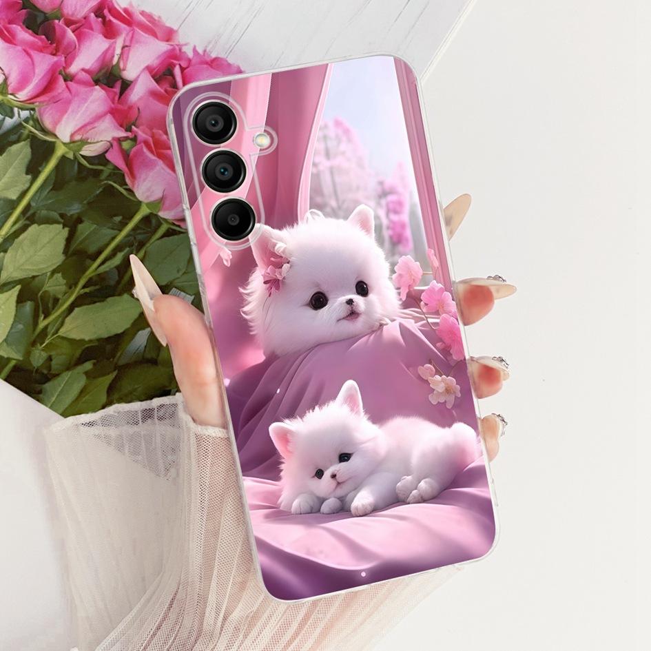 Silicone Case For Samsung Galaxy A16 Cover SM-A165F New Colorful Flower Soft Phone Case For Samsung A16 A26 A36 A56 5G Protector