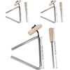 4/5/6in Triangle Instrument with Striker Percussion Triangle  Musical Performance