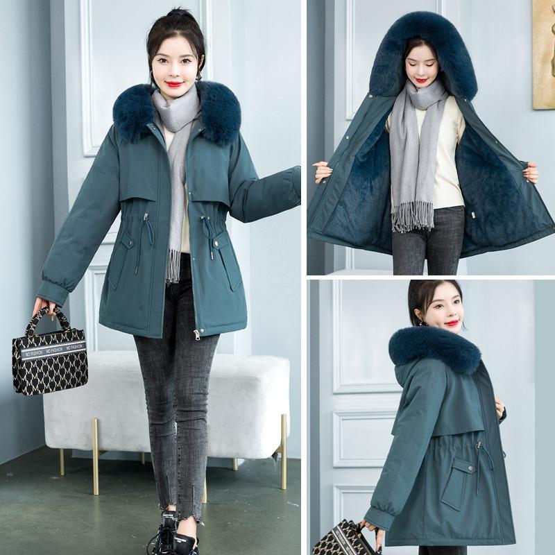 Short Pie Overcomes Women's New Winter Velvet Thickened Student Cotton Clothes Loose Waist Cotton Coat