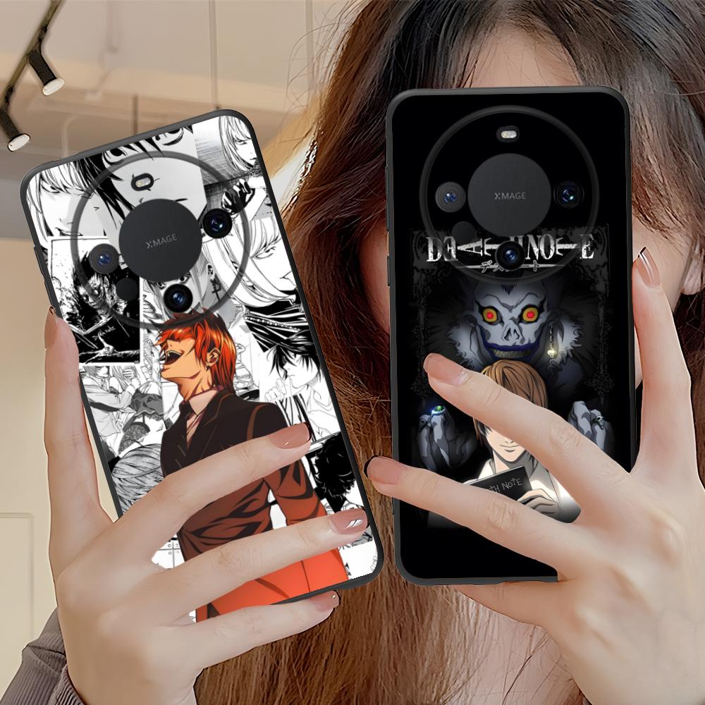 Death Note Kira Light Mobile Phone Case for Huawei Mate 60 50 40 30 20 10 Pro Plus Lite E 5G Colorful Printing Cover Smartphone