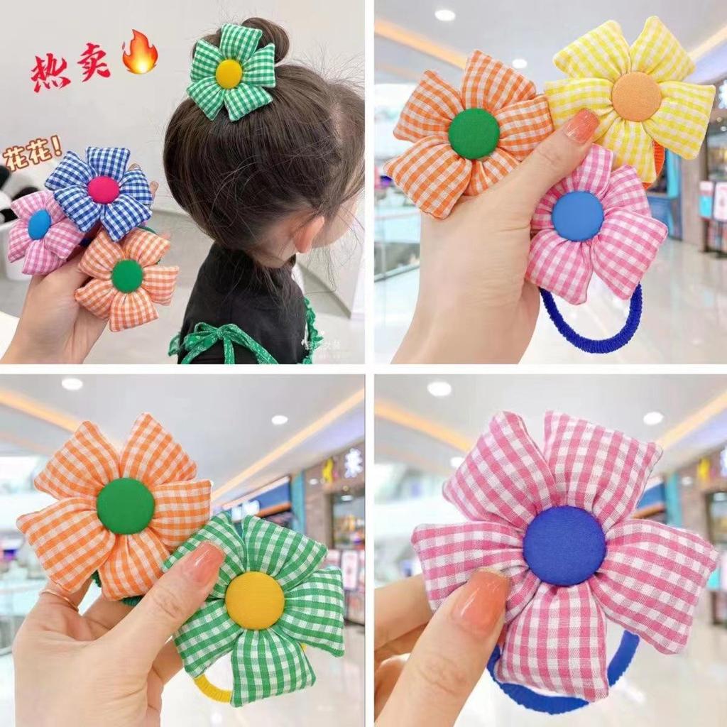 Korean Princess Hair Accessories - Cute Flower Hair Ring for Kids