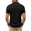 Men's Classic Fit Short Sleeve Polo Shirt with Breathable Quick Dry Fabric and Turn Down Collar for Casual or Sportswear
