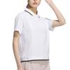 Adidas SS25 Skin-Friendly Comfortable Soft Fashion Short Sleeve Polo Shirt Women Tops White JE8300