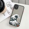 Fashion Japan The Great Wave Of Kanagawa Phone Case For iPhone XS X XR 13 12 Mini 17 11 14 15 16 Pro Max Plus Cover Art Fundas