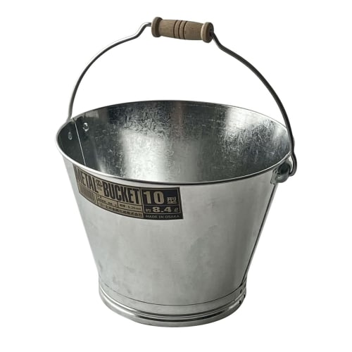 Doi Metal Chemicals Galvanized Steel Bucket Type 10 (approx. 8.4L) Made in Japan