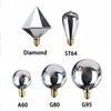 A60/ST64/G80/G95 E27 holder Screw connector Ball light 3D Fireworks Bulb Glass Edison  Party Lamp