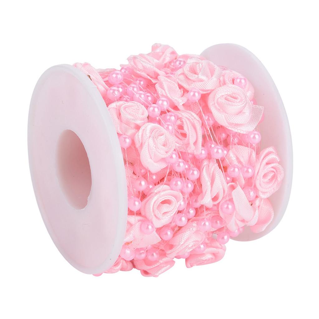 10m Roll Rose Artificial Pearl Wire Beads Garland String DIY Wedding Decoration