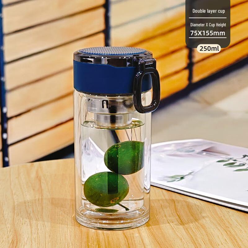 Shangqi Double-Layer High Borosilicate Glass Car Cup