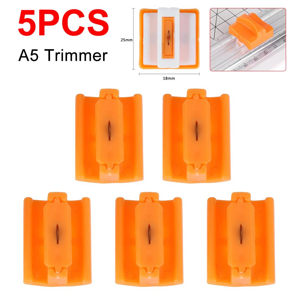 10 Stück A4/A5 Papier Schneiden Ersatzklingen Guillotine Papierschneider mit Ausziehbarer Skala für Fotoschneider Scrapbooking Zubehör