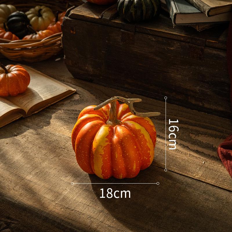 Pumpkin Ornament: Artificial Harvest Decor for Home, Farmhouse, and Supermarket