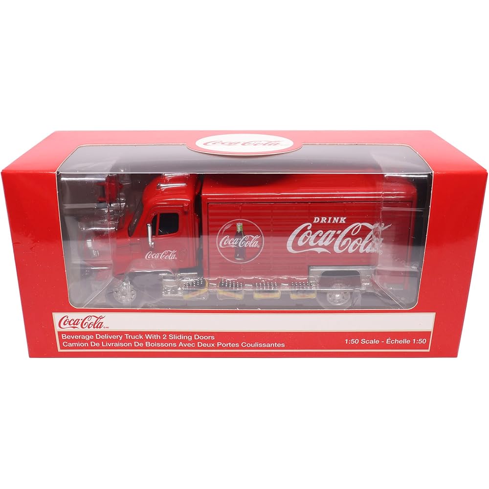 Coca-Cola Getränke-Lieferwagen mit Zubehör