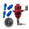 A77Q-Adjustable Fuel Regulator Fuel Booster Universal Pressure Regulator With Pressure Gauge Car Accessories