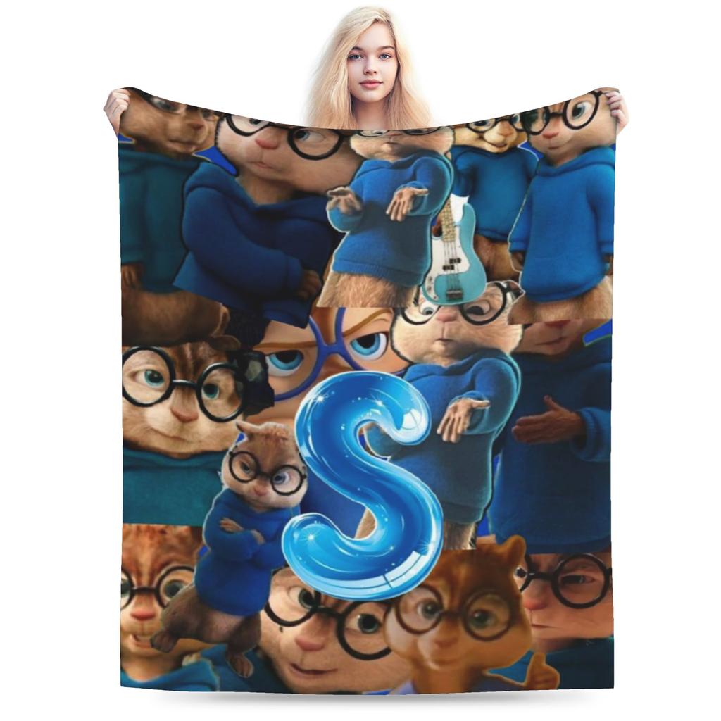 Alvin and the Chipmunks Accessories Blanket Lightweight Thin Flannel Throw Blanket Cozy Quilt