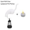 Cat Shelf Hook With Lantern Figurine Statue Home Bedroom Desk Ornament Decoration Night Light Accessories Gift