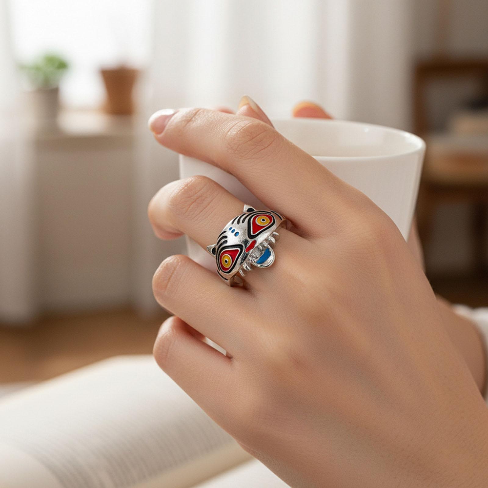 

Красочное Кольцо из Сплава на Голову с Регулируемым Размером - Уникальное и Милое Украшение в Форме Животного, Идеальный Подарок для Детей One Size белый