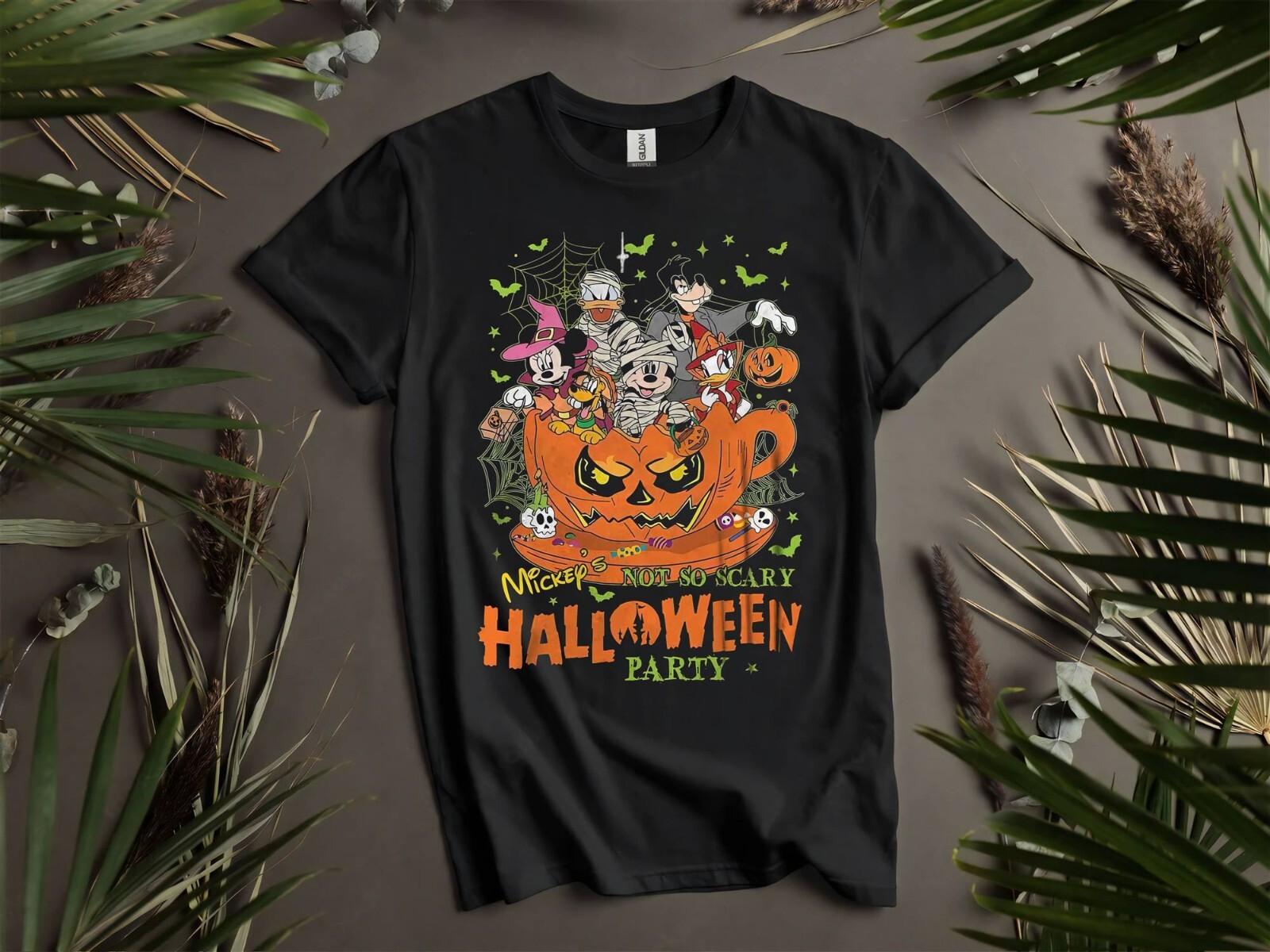 Mickey s Not So Scary Halloween 2026T-shirt T shirt Men Women Unisex Tshirt K562 L