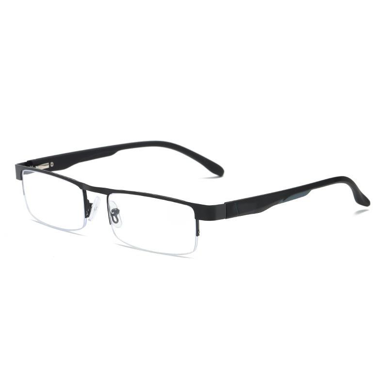 Fashion Half Frame Reading Glasses Men Women Square Metal Optical Eyeglasses Vintage Presbyopia Eyewear