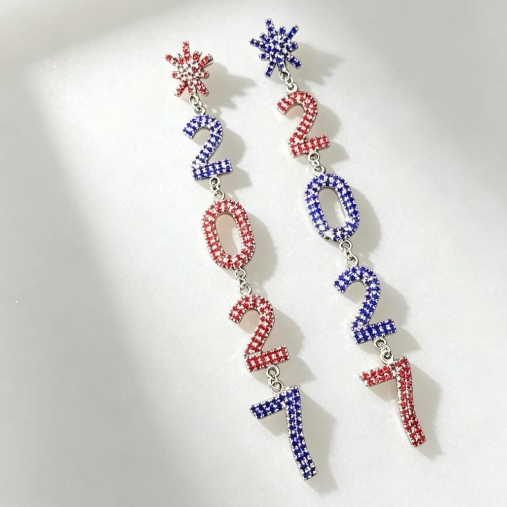 1 Paar/Set Modischer 2027 Langer Hängeohrring Elegante Damenohrringe Feier Feiertag