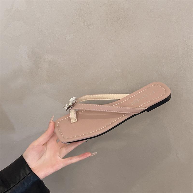 

Summer wear new pinch foot thick-soled flip-flops women s premium cool slippers 42