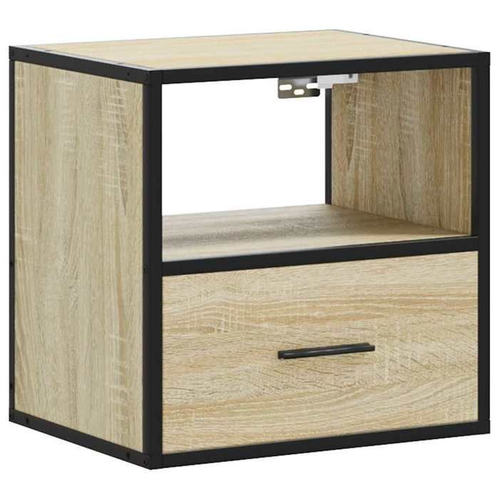VidaXL Table de chevet murale chêne sonoma 40x31x39,5 cm, armoire, table d'appoint, armoire de lit, armoire de chevet, table 848736