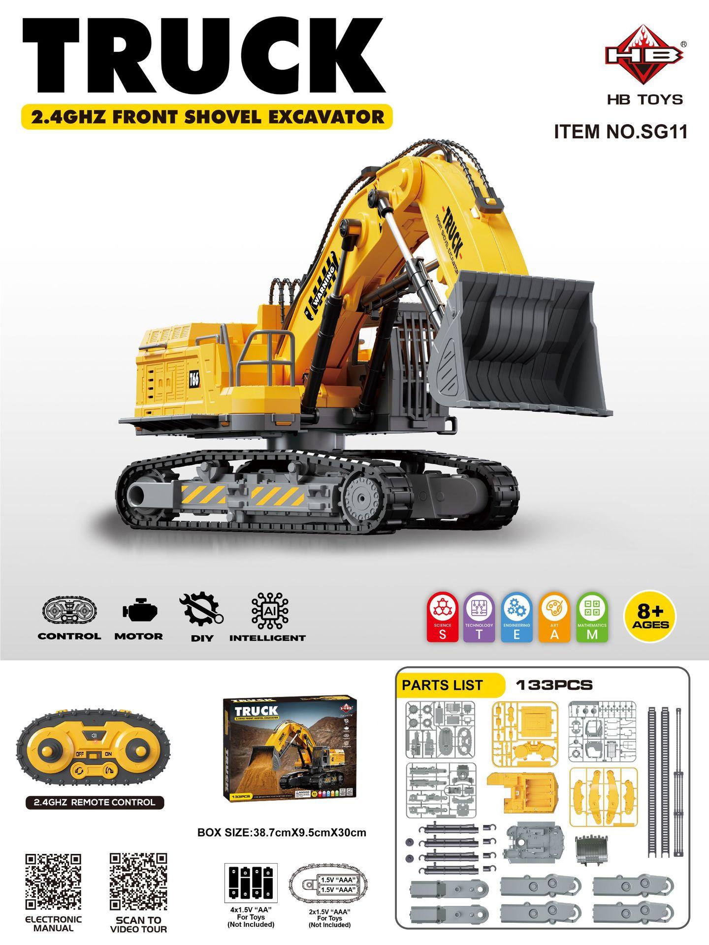 

Science and Education Programming DIY Self-assembly STEAM Toy Children s 2.4G Remote Control Construction Car Educational Boy