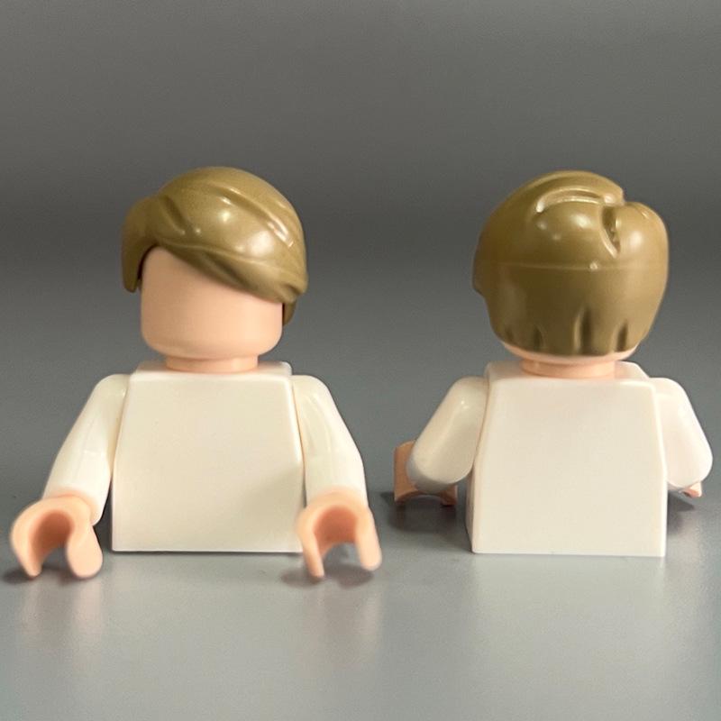 Compatible Lego Boy's Small Particle Hair Building Blocks MOC Parts DIY Assembly Toy Accessories