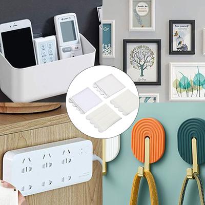 12Pcs Large Picture Hanging Strips Removable Self Adhesive Wall Mounting Strips Punchfree Frame Tape Strips Enduring