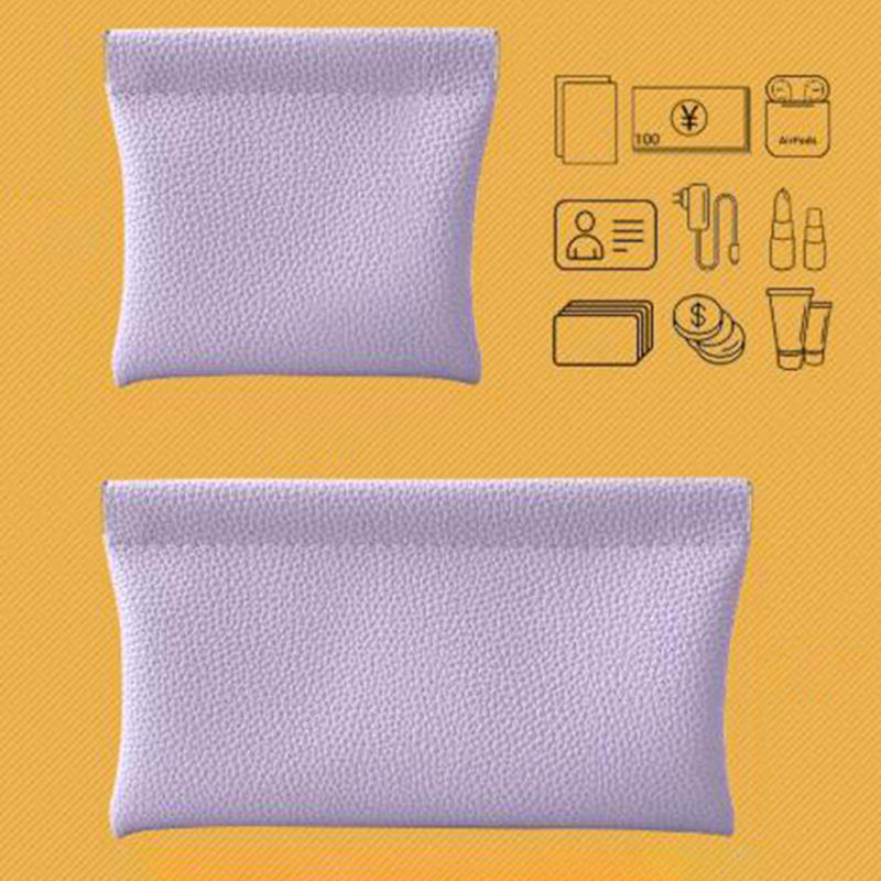 2ks/sada Cestovní kosmetická taštička na rtěnku, klíče, sluchátka, organizér na datové kabely, pouzdro, držák na karty, peněženka na mince, automatické zavírání, úložná taška