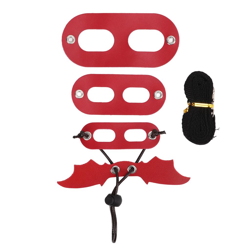 Small Reptiles Animals Harness Adjustable Bearded Dragon Leash for Outdoor WalkingRed Red Wings
