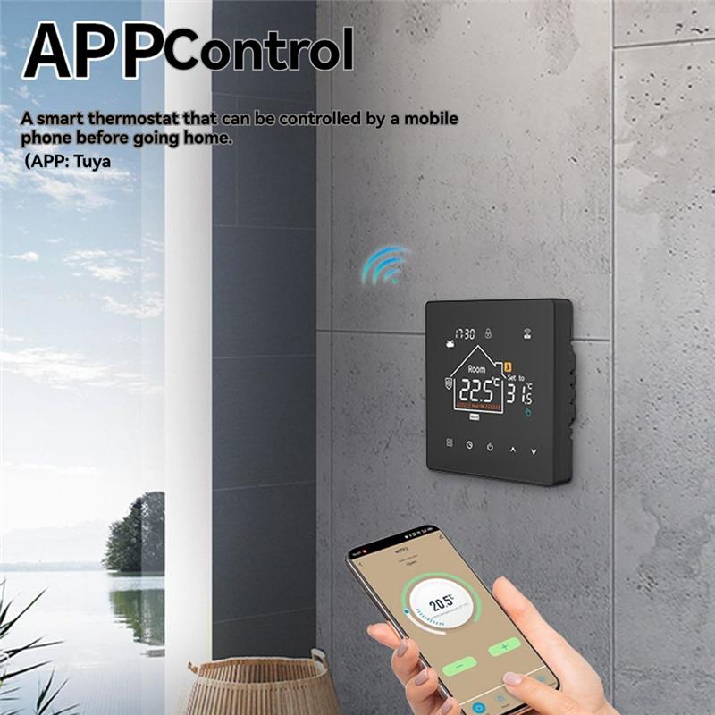 For Optimal Comfort Smart Wifi Thermostat For Underfloor Heating Featuring Adjustable Brightness And Temperature Accuracy 3A