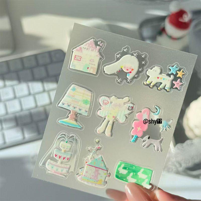 Sky Abstract Art Pattern Nail & Phone Case Stickers Abstract Art Pattern [1 piece]