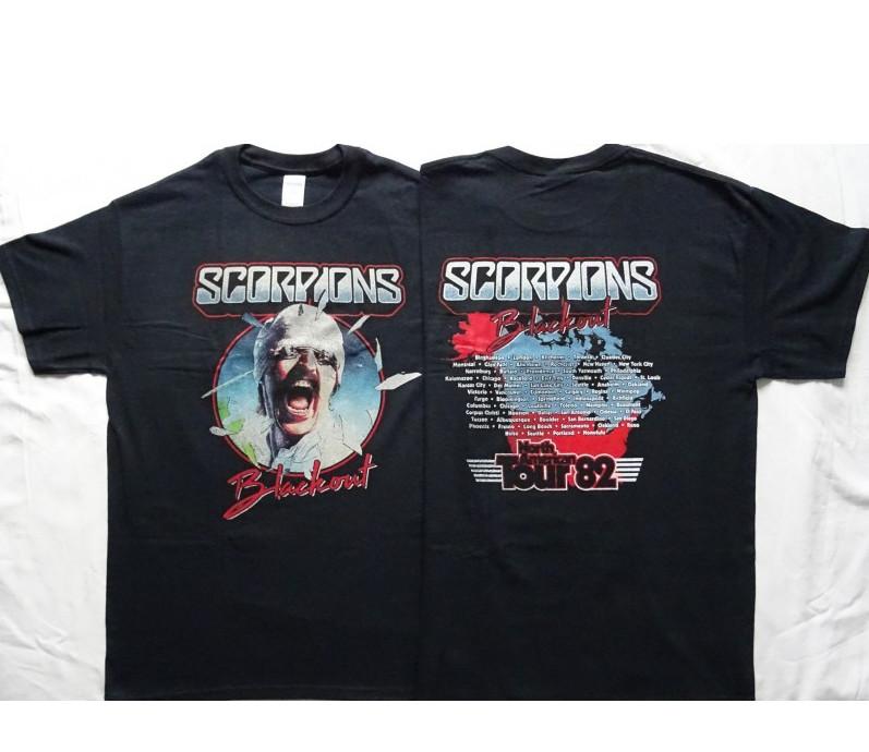 Blackout Tour 1982 Official Scorpions Heavy Metal Hard Rock Shirt XXL