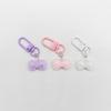 Colorful Resin Bow Pendant Keychain - Cute Girl's Handbag Charm