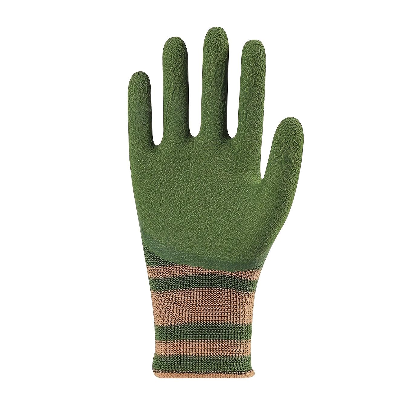 

Перчатки для садоводства легкие водонепроницаемые устойчивые к проколам прочные для цветочного садоводства ландшафтного озеленения 1 pair зелёный