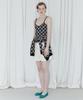 SINOON Flower Pattern Sleeveless (Black)