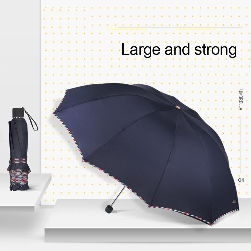 Супер большой деловой зонт мужской дождевик женский компактный ветрозащитный зонтик 3 — фото 6
