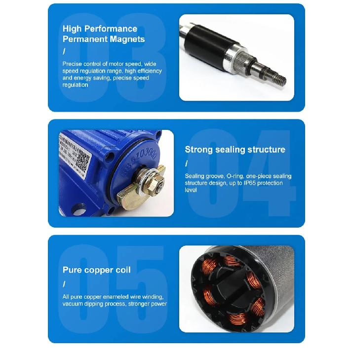 DC Bürstenloser 12V 24V Vibrationsmotor Hochfrequenzumwandlung Miniatur-Vibratormotoren Mit Regler Digitalanzeige
