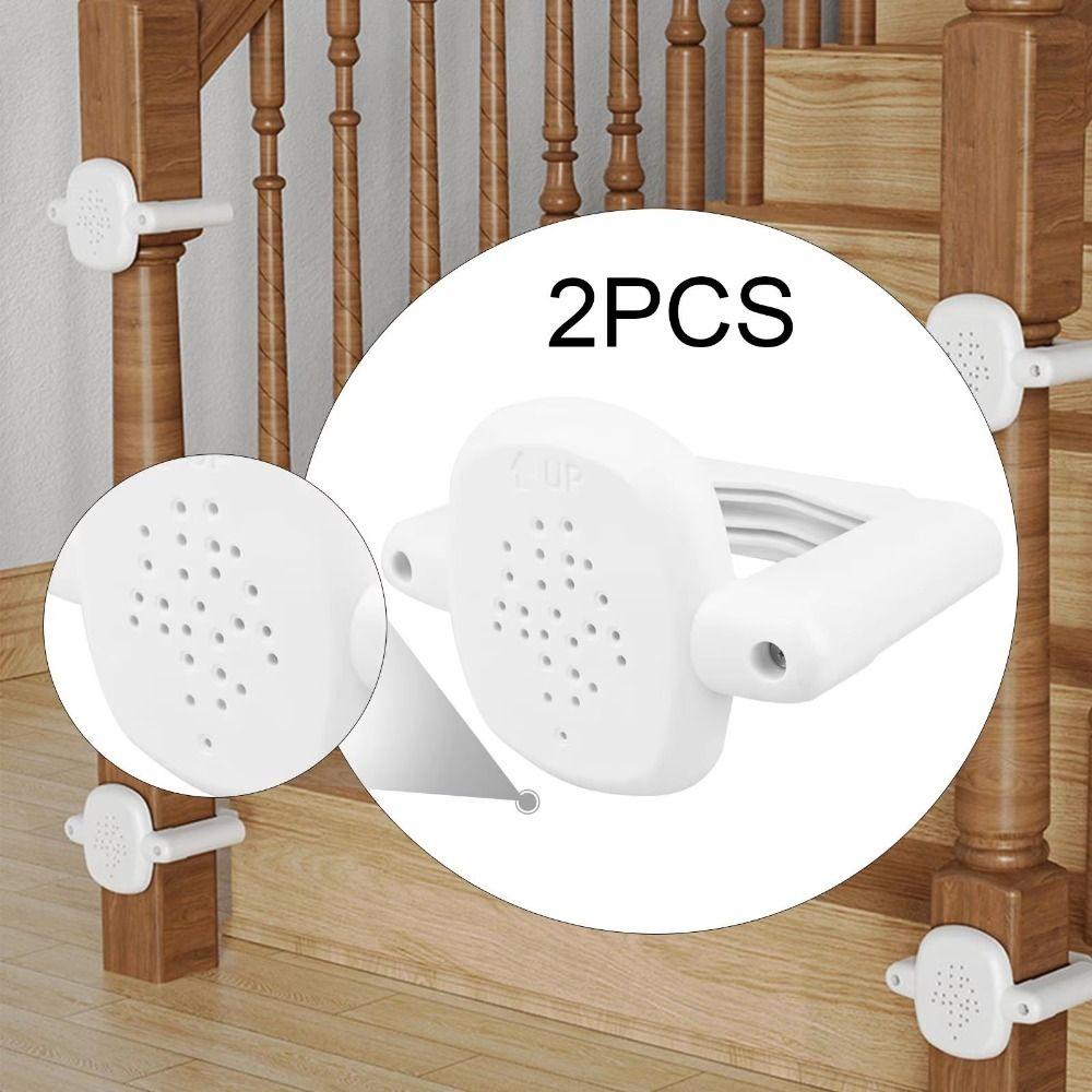 2 Pièces Adaptateur de Montant pour Barrière Bébé à Pression Kit de Base pour Barrière d'Escalier Rétractable Sécurité Bébé