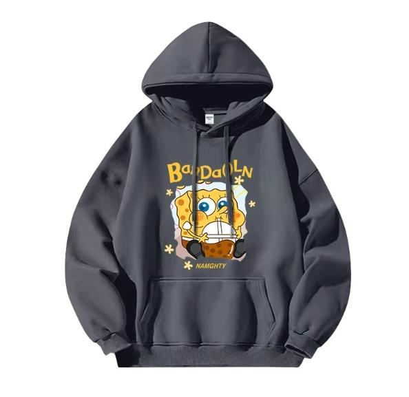 New SpongeBob SquarePants Printed Hoodie for Men and Women Couple's Hoodie 2025 New Autumn Style Pai Daxing Couple's Clothes