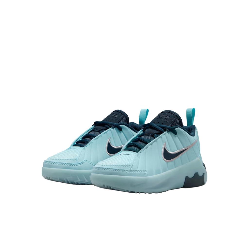 Nike LeBron Witness 9 PS Gletscher-Eis Gletscher-Blau Metallisch Silber Armory Navy Kinder Basketballschuhe HV2271-401