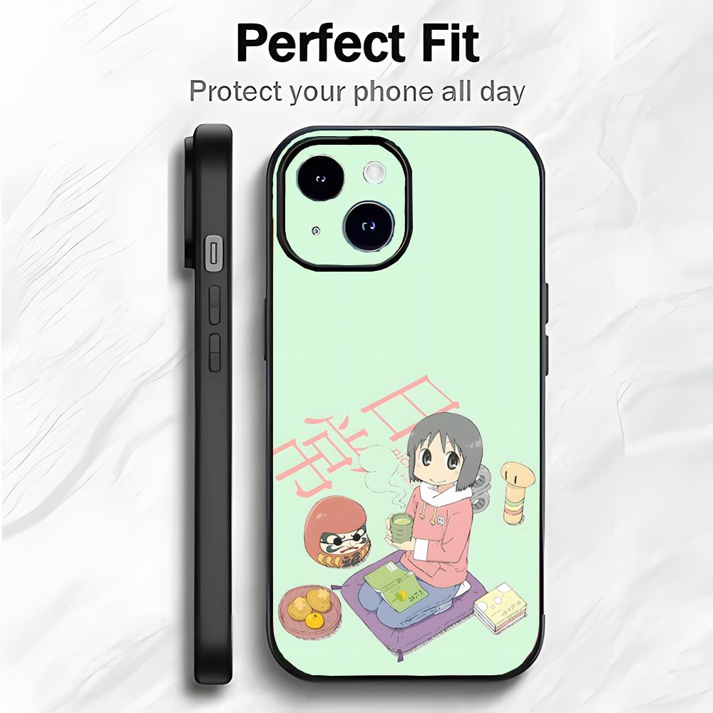 Cute Funny Slice Anime N-Nichijou Phone Case Phone Case Soft Packaging Lightweight For iPhone17 16 15 14 13ProMax