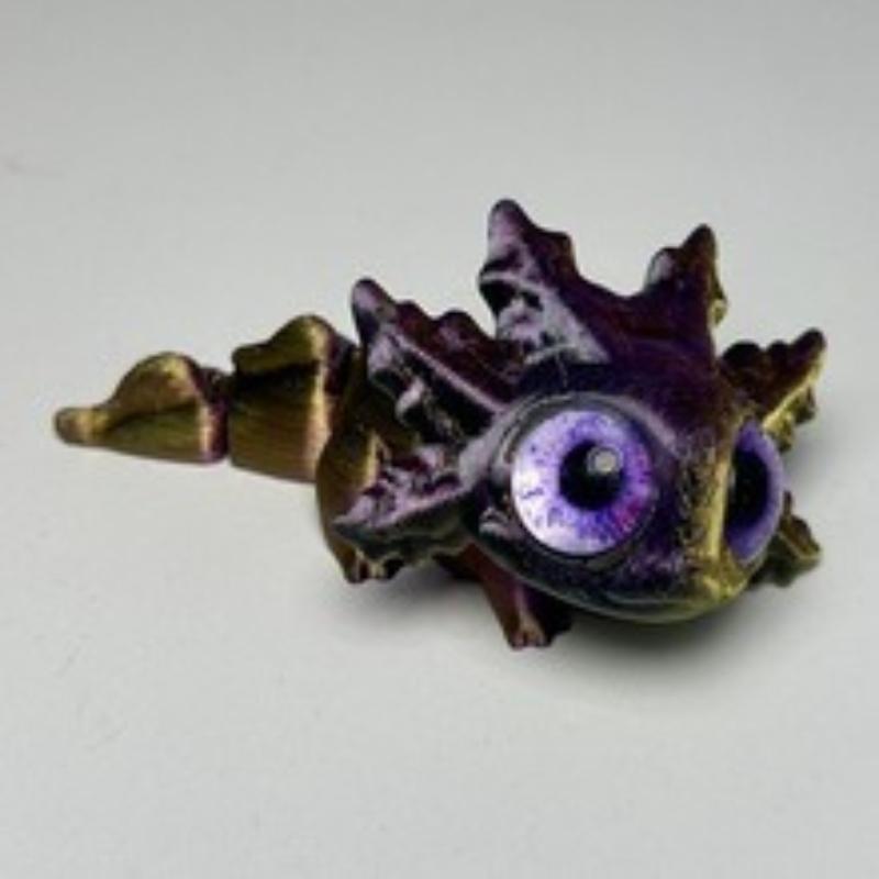 3D Printing Salamander Figures Multi-joint Movable Simulation Eyes for Home Accessories Kids Gift Living Room Decoration