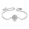 Round Cut Cubic Zirconia Bracelet For Women Rose Gold Color Hand Chain Jewelry H165