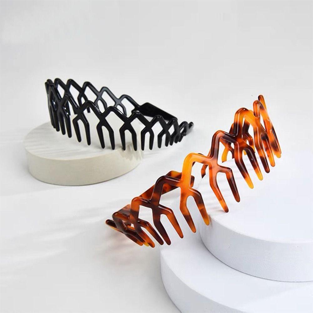 4Pcs Wide Side Zigzag Hairband Makeup Headband Headbands High-quality Hair Hoop  Styling Tools