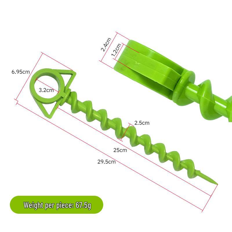 Spiral Horn Outdoor Tent Pegs: Durable Plastic Anchors for Camping & Mountaineering Single Pack