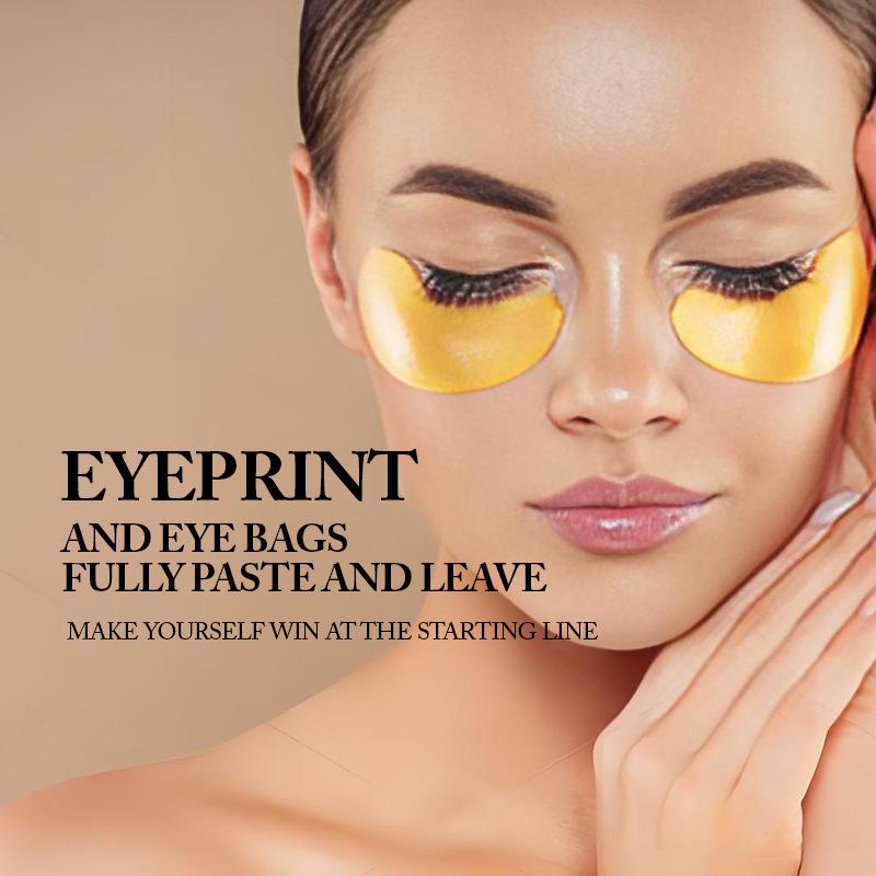 Golden Collagen Eye Patch Crystal Moisturizing Eye Mask Patch Moisturizing Eye Mask 1 Bottle/60 Tablets