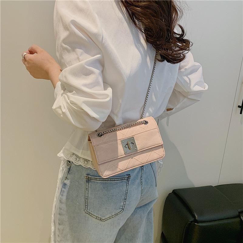 Chain Bag Women's New Fashion Small Square Bag Shoulder Messenger Bag