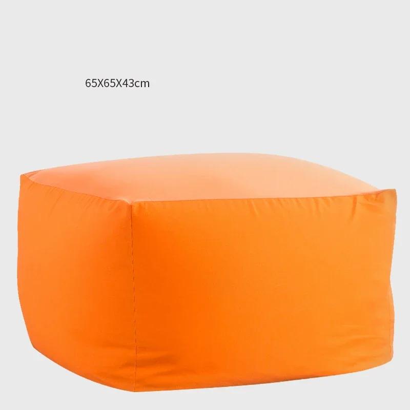 Japanese Style Soft Lazy Sofa Cozy Single Chair Unfilled Lounge Bean Bag Sofa Cover Home Pouf Couch Tatami Living Room Furniture