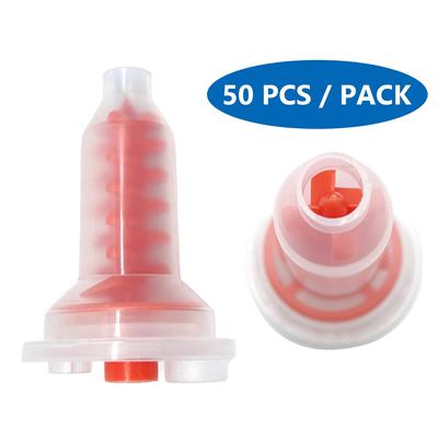 50pcs/Bag Dental Red Dynamic Mixing Tips Impression Nozzles